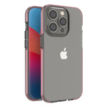 Spring Case etui iPhone 14 Pro silikonowy pokrowiec z ramką jasnoróżowe