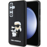 Karl Lagerfeld 3D Rubber Karl&amp;Choupette case for Samsung Galaxy S24+ - black