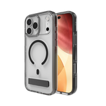 Etui ZAGG Santa Cruz Snap KS MagSafe z podstawką na iPhone 17 Pro Max- przezroczysto-czarne