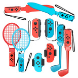 Nintendo Switch Sport 10-in-1 Familien-Zubehörset – Rot und Blau
