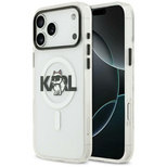 Etui Karl Lagerfeld IML Choupette Sketch Logo MagSafe na iPhone 17 - przezroczyste