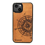 Bewood Traveler Merbau Holzhülle für iPhone 15 Plus