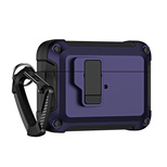 Airpods 4 Pro Armor Case with Carabiner - Purple