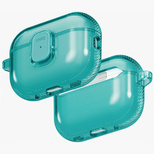 Etui UNIQ Glase Pro na AirPods Pro 3 Lock Case - przezroczysto-niebieski