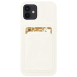 Card Case silicone case wallet with card pocket for Samsung Galaxy S22+ (S22 Plus) white