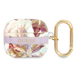 Guess, GUA3HHFLU AirPods 3 Cover lila/lila Flower Strap Collection