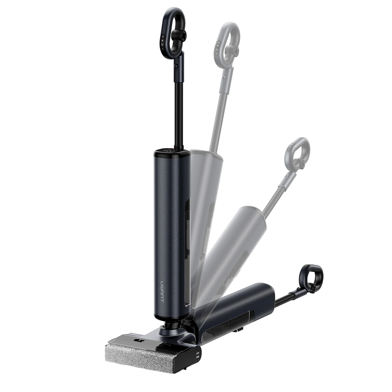 Prezentacja zasięgu ruchu odkurzacza pionowego UWANT D700 Pro.