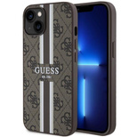 Guess GUHMP14SP4RPSW iPhone 14 6.1" brown/brown hardcase 4G Printed Stripes MagSafe