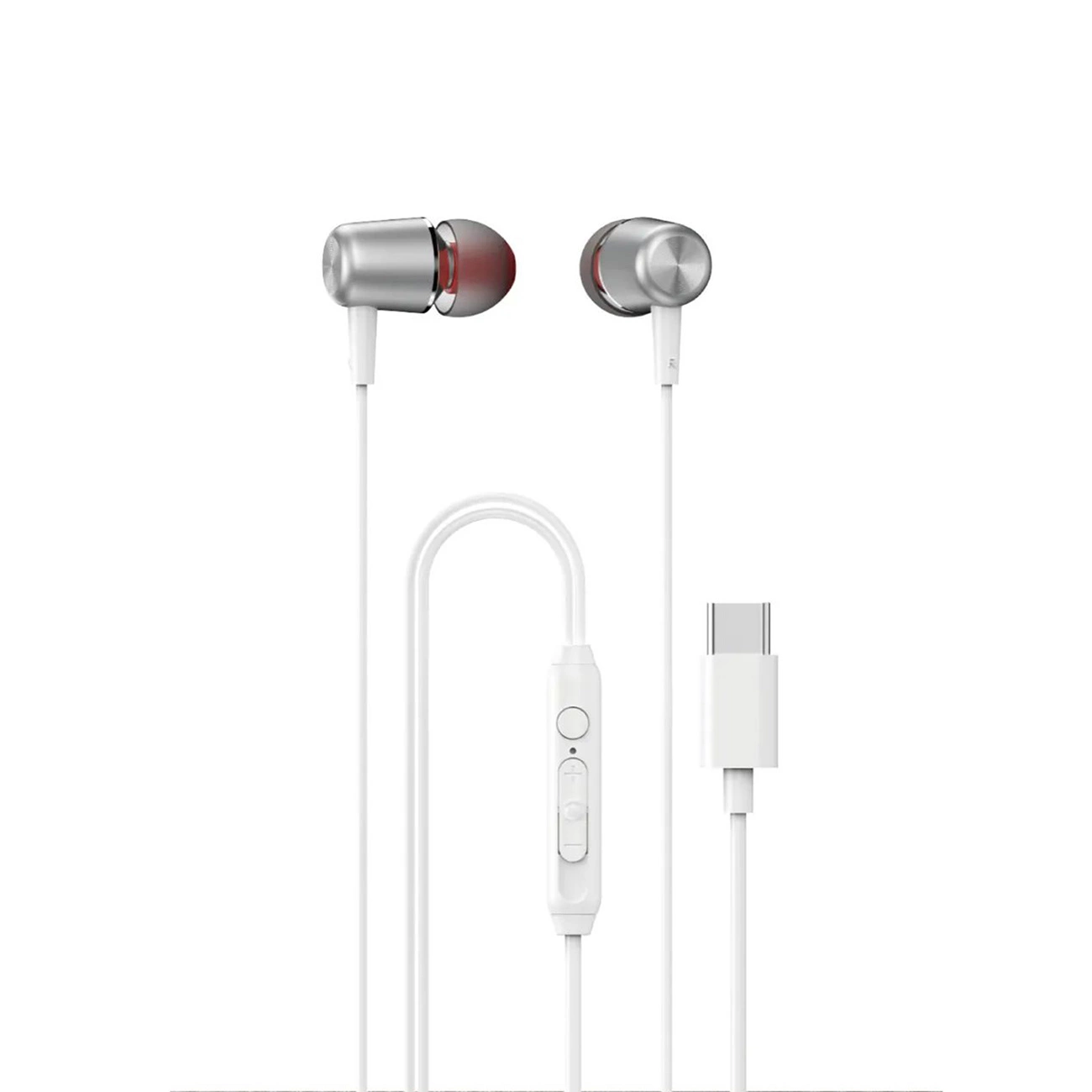 Dudao X1PROT wired in-ear headphones on white background