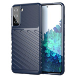 Thunder Case für Samsung Galaxy A14 5G Silikon Armor Case blau