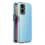 Spring Case Cover für Realme 9i, Oppo A36 / A76 / A96 Silikonhülle mit Rahmen Hellblau