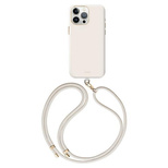 Uniq Coehl Creme Magnetische Ladehülle für iPhone 15 Pro – Hellgrau