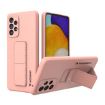 Wozinsky Kickstand Case Silikonhülle mit Ständer für Samsung Galaxy A73 rosa