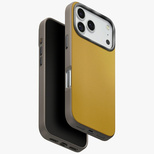 Uniq Lyden DS Case für iPhone 17 Pro Magclick Charging - Gelb-Grau