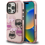 Karl Lagerfeld IML Multi K&amp;C Head Pattern Case für iPhone 16 Pro - Pink