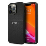 Guess GUHCP13LPSASBK iPhone 13 Pro / 13 6.1&quot; black/black Saffiano Strap