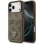 Guess 4G Nauble Card Triangle Case für iPhone 17 Pro Max - Braun
