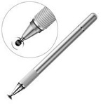 Baseus Golden Cudgel ACPCL-0S doppelseitiger Eingabestift für Tablets, Telefone mit Gelstift – Silber