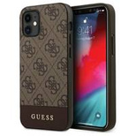 Guess GUHCP12SG4GLBR iPhone 12 mini 5,4" brązowy/brown hardcase 4G Stripe Collection