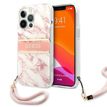 Guess Marble Strap Collection iPhone 13 Pro Max 6.7&quot; Case - Pink