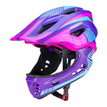 Rockbros TT-32SBPP-S Children's Bike Helmet with Detachable Chin Size S - Purple-Pink - OUTLET