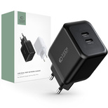 Tech-Protect C35W-2 charger, 2x USB-C PD 35W - black