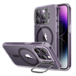 ESR Classic Kickstand Halolock MagSafe iPhone 14 Pro Case - Clear Purple