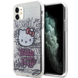 Hello Kitty IML Kitty On Bricks Graffiti Hülle für iPhone 11 / Xr – weiß