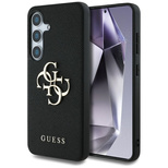 Guess Grained Big 4G Logo Small Classic Logo case for Samsung Galaxy S25 black