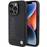 Etui BMW Leather Hot Stamp na iPhone 15 Pro - czarne