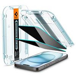 Spigen Glas.tR EZ Fit Privacy Tempered Glass for iPhone 15 / 16