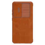 Nillkin Qin Leather Pro Case Hülle für Samsung Galaxy S23+ Cover mit Flip-Kameraschutz Braun