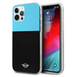 Etui Mini Morris Color Block na iPhone 12 Pro Max - niebieskie