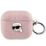 Karl Lagerfeld Monogram Karl Head Case für AirPods 3 – Rosa