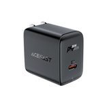 Acefast A23 30W GaN USB-C US-Wandladegerät – Schwarz