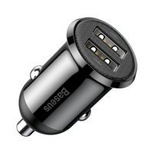 Baseus Grain Pro Autoladegerät 2x USB 4,8 A schwarz (CCALLP-01)