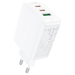 Acefast fast charger GaN (2x USB-C / USB-A) PPS / PD / QC4+ 65W white (A41) - OUTLET