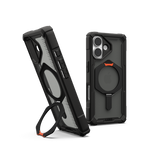 UAG Plasma XTE MagSafe case for iPhone 17 - black and orange