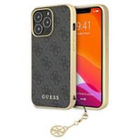 Guess GUHCP13LGF4GGR iPhone 13 Pro / 13 6.1&quot; grey/grey hardcase 4G Charms Collection