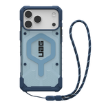 Etui UAG Pathfinder Clear MagSafe Bundle ze smyczą na iPhone 17 Pro Max - niebieskie