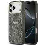 Guess Python Pattern MagSafe Case for iPhone 17 Pro Max - Black
