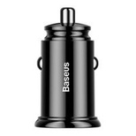 Baseus Circular intelligent car charger 2x USB QC3.0 Quick Charge 3.0 SCP AFC 30W black (CCALL-YD01)