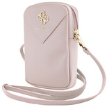 Guess Zip Triangle 4G-Tasche - Rosa