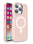 Magnetic Color Matte Case for iPhone 15 Pro - pink