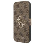 Etui Guess 4G Big Metal Logo na iPhone 13 Pro / iPhone 13 - brązowe