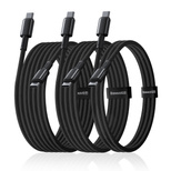 Baseus Tungsten Gold 100W USB-C Cable Set - USB-C 1m 2m 3m - Black