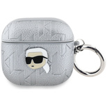 Karl Lagerfeld Monogramm Karl Head Case für AirPods 4 - Silber