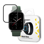 Wozinsky Watch Glass Hybrid Glass for Xiaomi Amazfit GTS 2E Black