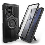 Tech-Protect Kevlar MagSafe+ Case für Samsung Galaxy S25 Ultra - Schwarz