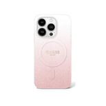 Guess IML Glitter Gradient MagSafe-Hülle für iPhone 16 Pro Max – Rosa